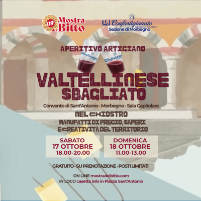 mostra bitto chiostro 2026 aperitivo